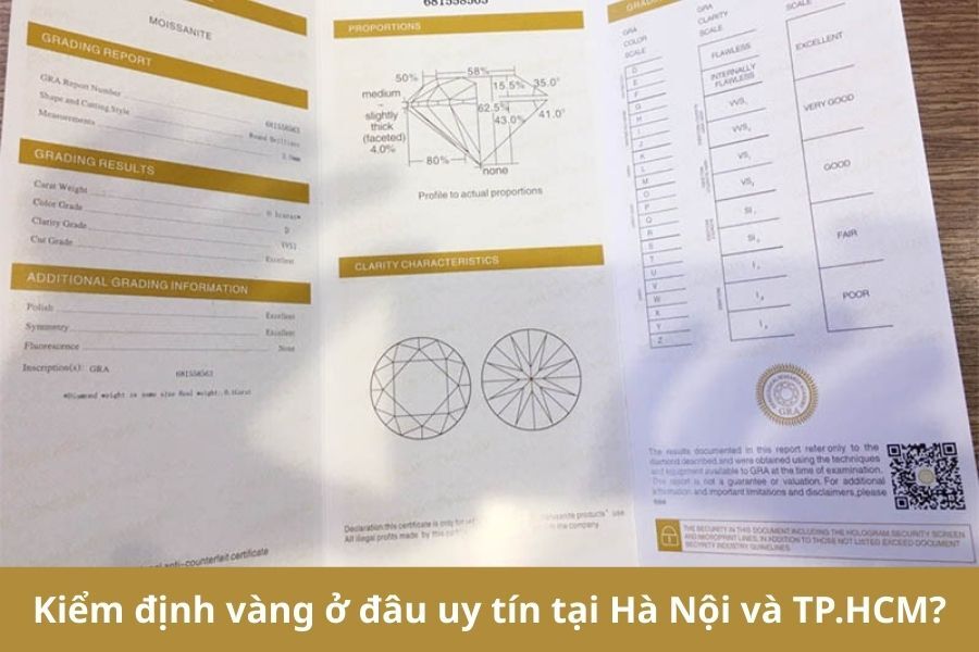 Kiểm định vàng ở đâu uy tín tại Hà Nội và TP.HCM? 