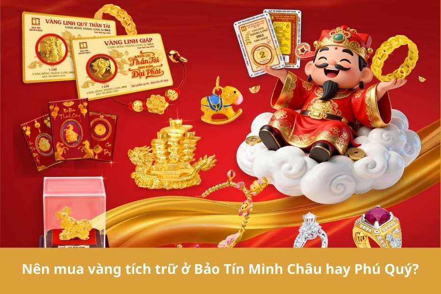 Nên mua vàng tích trữ ở Bảo Tín Minh Châu hay Phú Quý? 
